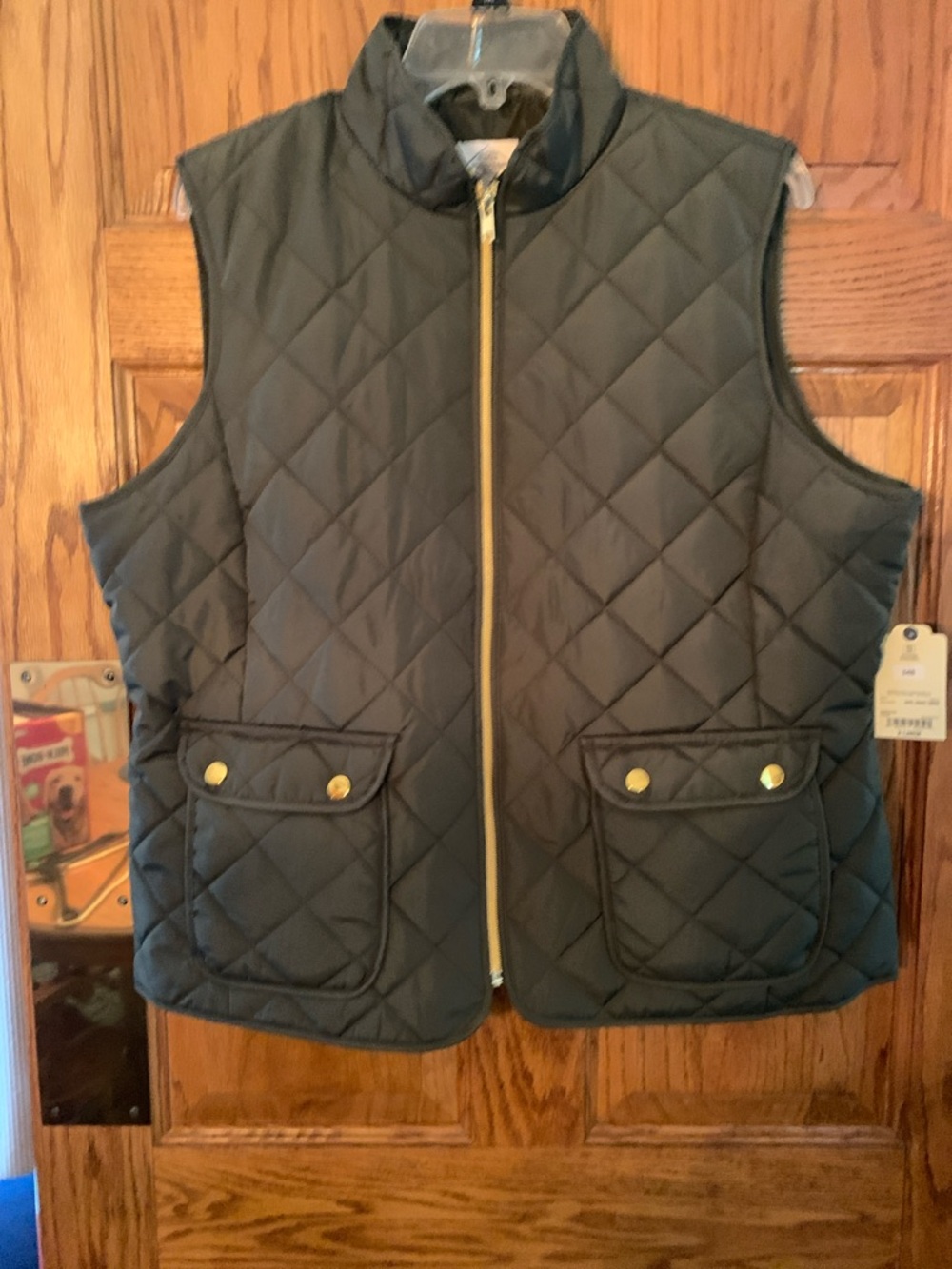 Women’s St. John's Bay Dark Olive Vest. NWT